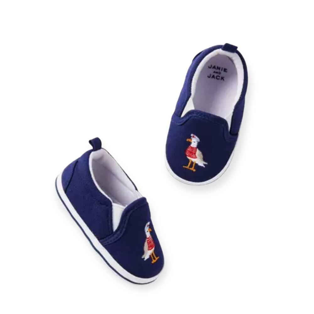 Janie and Jack NWT Baby Embroidered Soft Sole Sneaker. 18-24 Months
